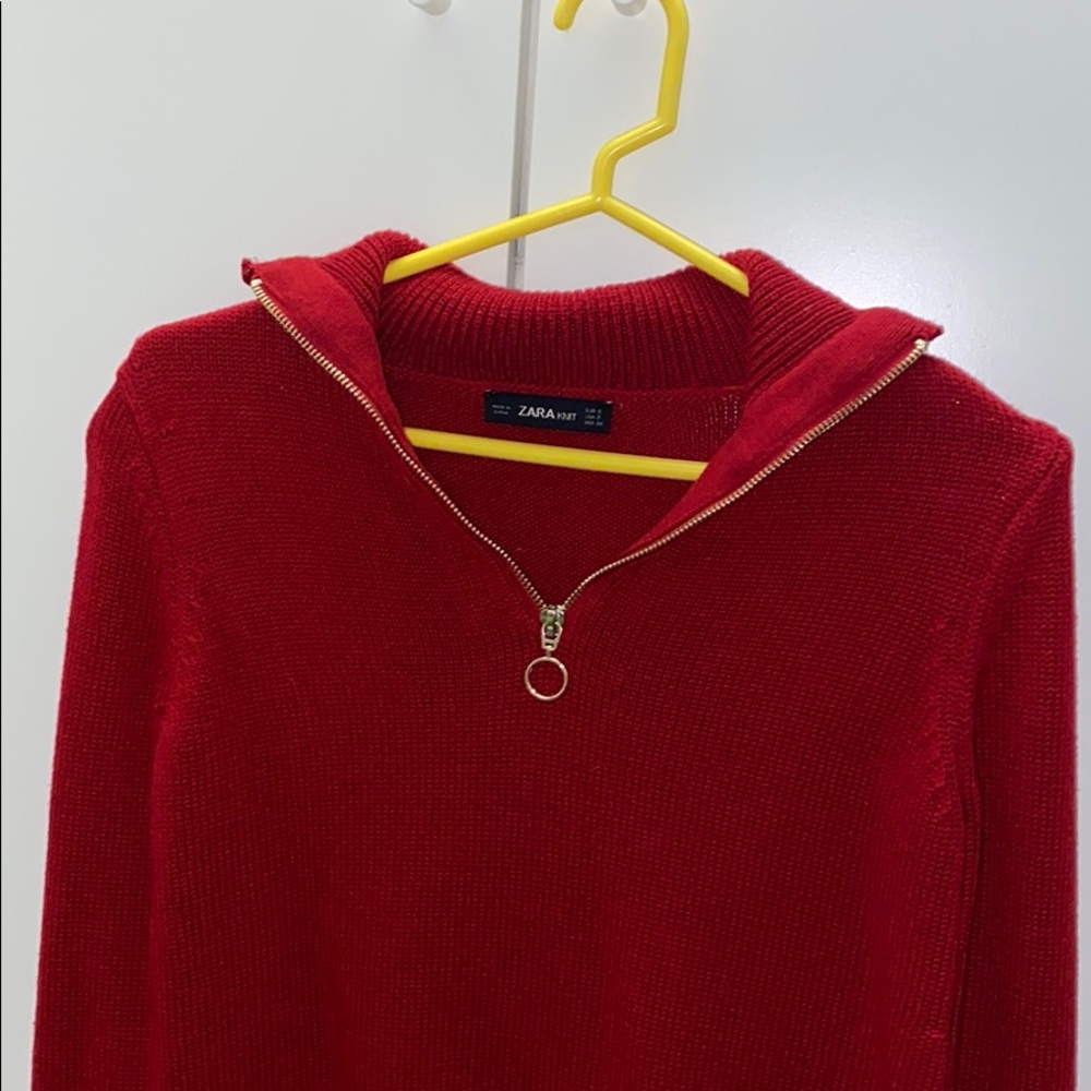 red sweater